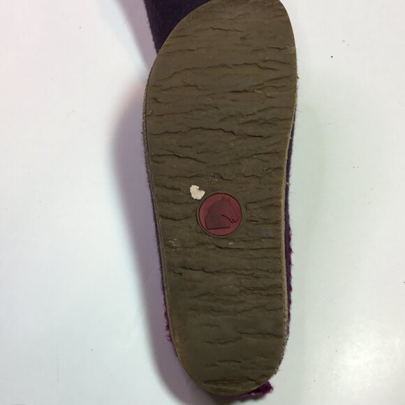 Haflinger Grizzly GZ Classic Wool Felt Clogs Lavender Size 40 - Picture 7 of 7